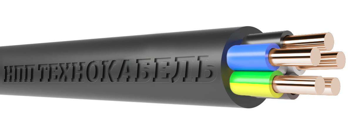 Кабель медный силовой в ПВХ изоляции ВВГнг(А)-LS 5х1,5-0,66 ТЕХНОКАБЕЛЬ