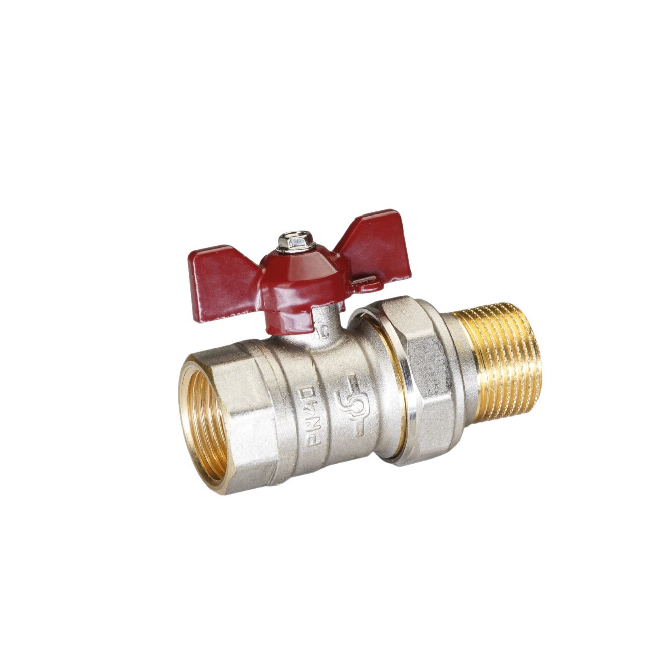 Кран шаровой американка 3/4" бабочка TEMPER (88.В-А.3/4".Б) купить с доставкой по РФ