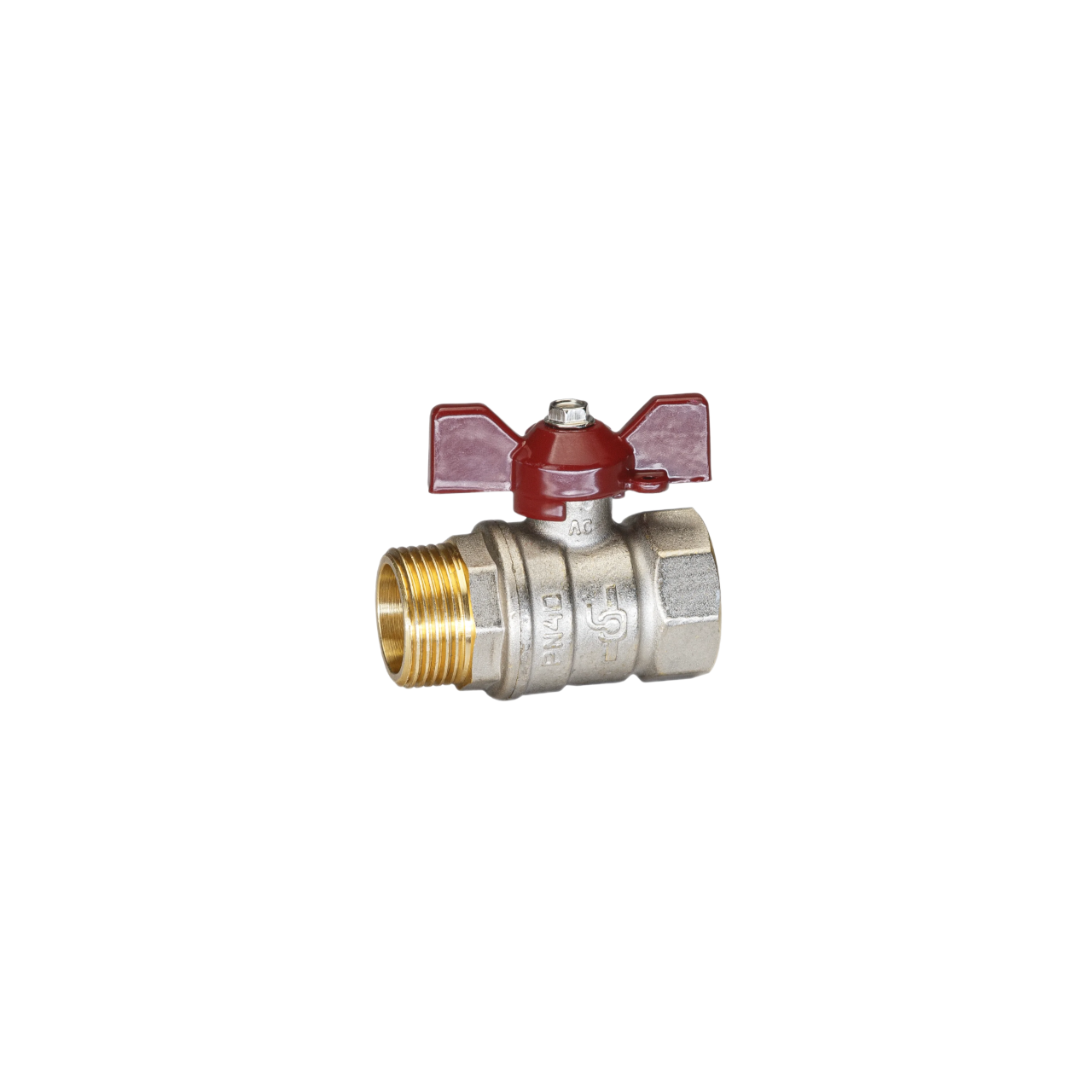 Кран шаровой бабочка 1/2" ВН TEMPER (88.В-Н.1/2".Б) купить с доставкой по РФ