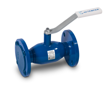 Кран шаровый стальной Temper Ду- 40; Ру-40; фланцевый, Ст.09Г2С арт. 28345040, 200мм, (вода, гсм,газ) -60+200