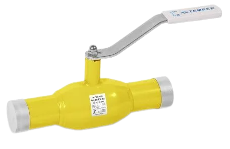 Кран шаровый стальной Temper Ду-100; Ру-25, под приварку, Ст-20 арт. 38220100, 390мм, газ -40+200