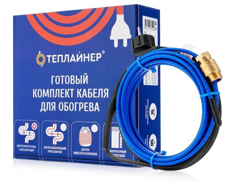Греющий кабель ТЕПЛАЙНЕР PROFI КСП-10, 110 Вт, 11 м