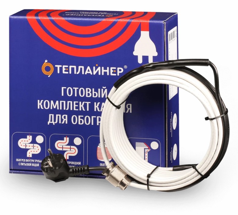 Греющий кабель ТЕПЛАЙНЕР КСП-10, 280 Вт, 28 м