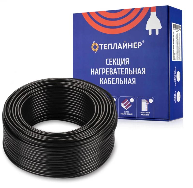 Нагревательная секция Теплайнер Roof СНК, 2400 Вт, 80 м