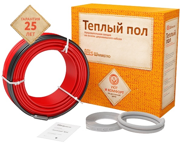 Кабель нагревательный Теплолюкс "Warmstad" WSS 126,0 м/1890 Вт