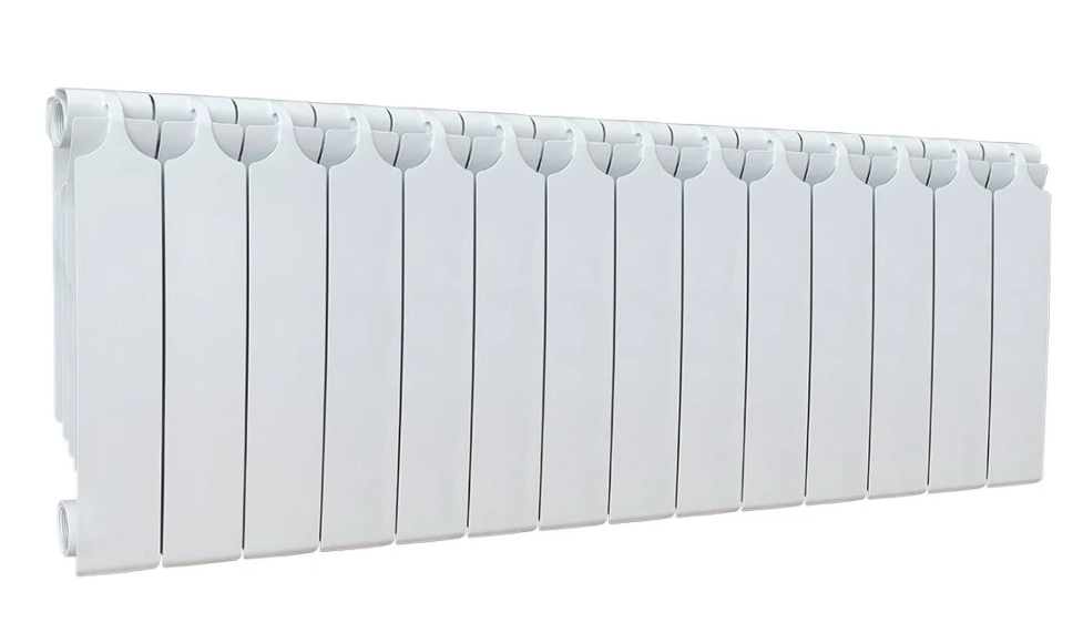 Радиатор отопления Теплоприбор БР1-350/14 НПЛ биметаллический, с межосевым расстоянием 350мм, 14 секции, нижнее подключение слева купить с доставкой по РФ
