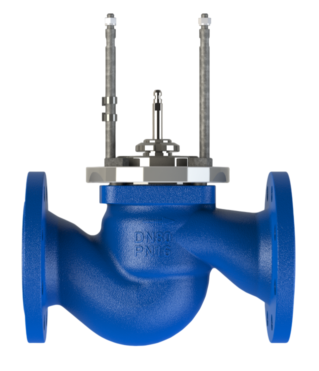 Клапан проходной седельный регулирующий редукционный Теплосила TRV-200-520 купить с доставкой по РФ