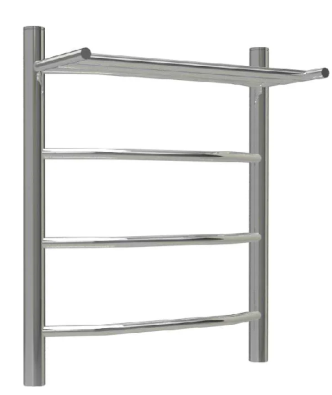 Полотенцесушитель ТЕРМОДИЗАЙН нерж. EP (лесенка c полкой) W=500, H=600 (3 перекладины) 1/2"в.р. купить с доставкой по РФ