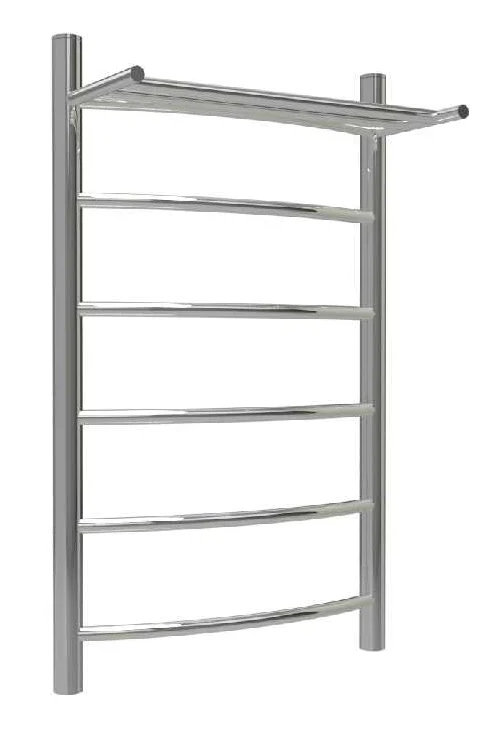 Водяной полотенцесушитель ТЕРМОДИЗАЙН RP (лесенка с полкой) W=500, H=800 (5 перекладин) 1/2"в.р. купить с доставкой по РФ