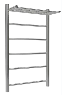 Полотенцесушитель ТЕРМОДИЗАЙН нерж. TP (лесенка с полкой) W=500, H=800 (5 перекладин) 1/2"в.р. купить с доставкой по РФ