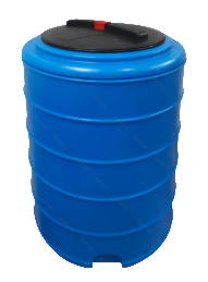 Бак для воды, круглый - синий TERRA RVP200 (с ребрами жесткости)