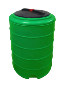 Бак для воды, круглый - зеленый TERRA RVP200 (с ребрами жесткости) купить с доставкой по РФ