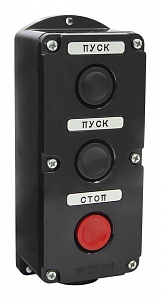 Пост кнопочный Texenergo 3 кнопки ip54 пке 222-3(м) купить с доставкой по РФ