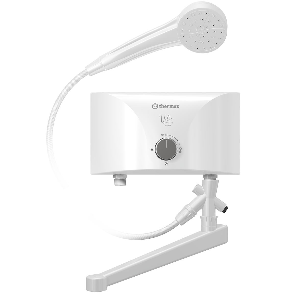 Электроводонагреватель проточный THERMEX Vetro 6500 combi