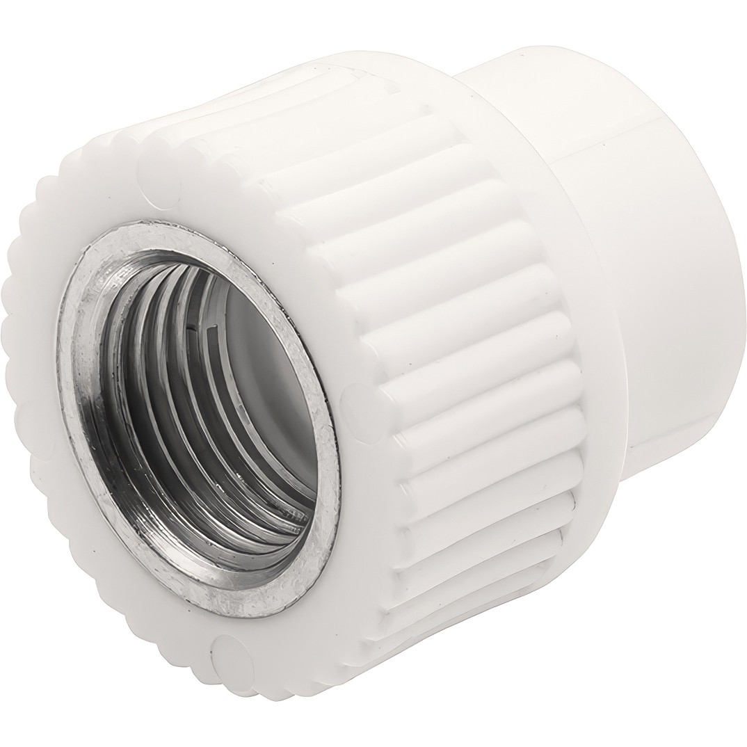 Муфта THERMOLIGHT комбинированная PP-R ВР 32х1" белый (10/120)