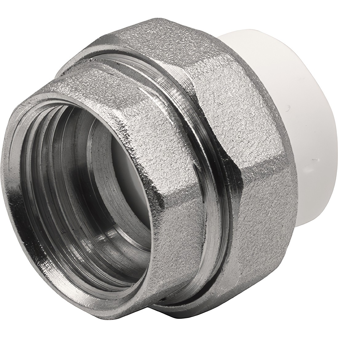 Муфта THERMOLIGHT комбинированная разъемная PP-R ВР 20х1" белый (10/180)