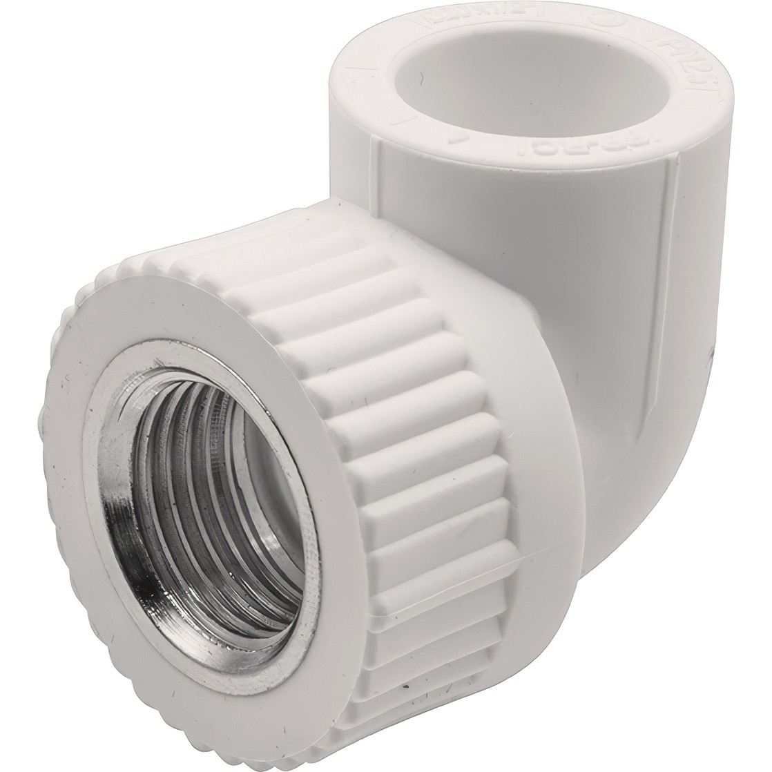 Угольник THERMOLIGHT комбинированный PP-R ВР 20х3/4" белый (20/180)