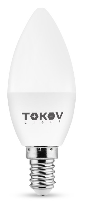 Лампа светодиодная 9Вт С37 6500К Е14 176-264В (TKL) TOKOV ELECTRIC TKL-C37-E14-9-6.5K