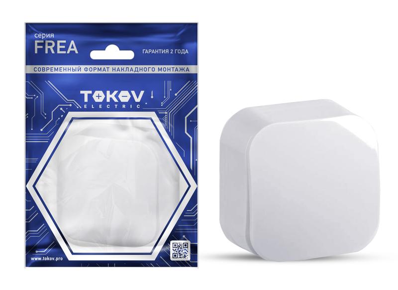 Выключатель TOKOV ELECTRIC 1-кл. ОП Frea 10А IP20 250В АБС-пластик бел.