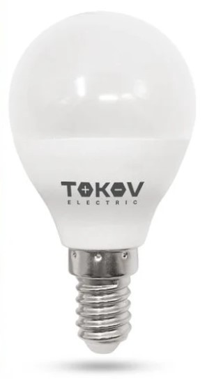 Лампа светодиодная TOKOV ELECTRIC 10Вт G45 6500К Е14 176-264В