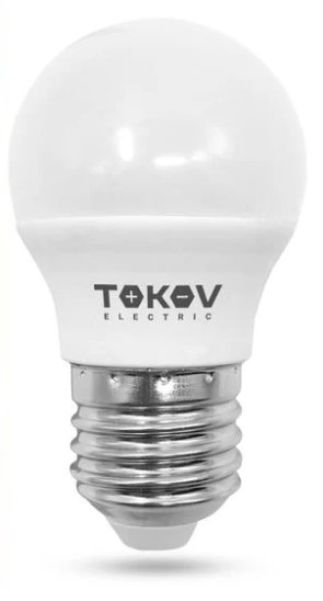 Лампа светодиодная TOKOV ELECTRIC 5Вт G45 4000К Е27 176-264В