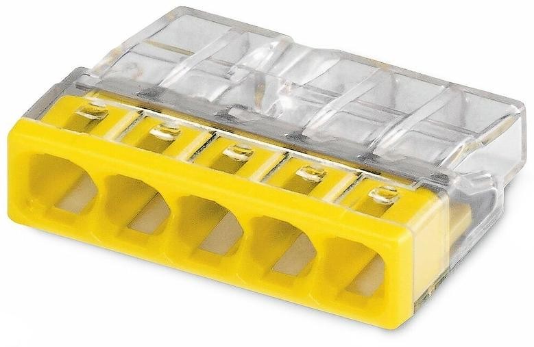 Клемма строительно-монтажная TOKOV ELECTRIC СМК 2273-205 EU2.5 415 5-проводная прозр.