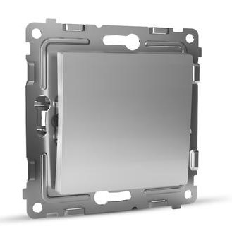 Переключатель проходной TOKOV ELECTRIC 1-кл. СП Pixel 10А IP20 механизм алюм.