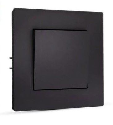 Выключатель TOKOV ELECTRIC 1-кл. СП Pixel 10А IP20 в сборе карбон