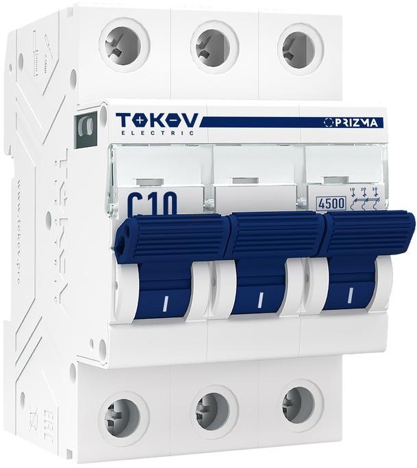 Выключатель автоматический TOKOV ELECTRIC PRIZMA модульный 3П 2А 4.5кА х-ка C