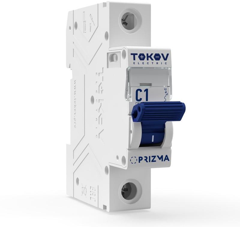 Выключатель автоматический TOKOV ELECTRIC PRIZMA модульный 1П 10А 6кА х-ка C