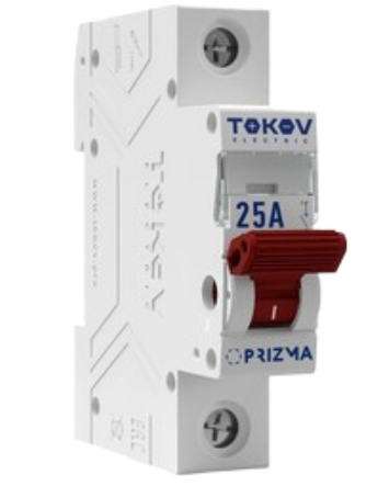 Выключатель  TOKOV Electric Prizma нагрузки модульный 1П 25А