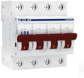 Выключатель TOKOV Electric Prizma  нагрузки модульный 4П 40А