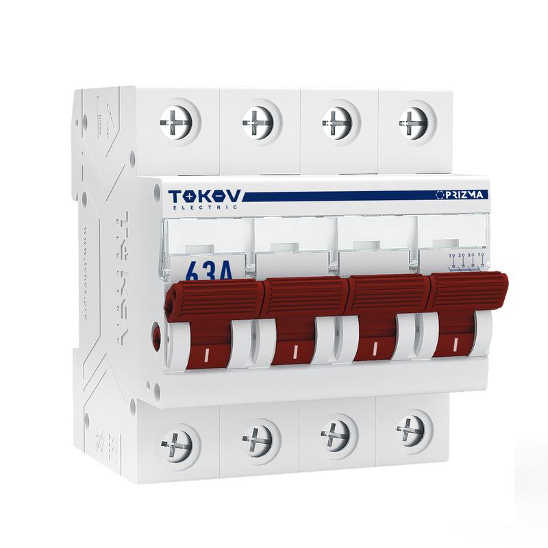 Выключатель TOKOV Electric Prizma  нагрузки модульный 4П 63А