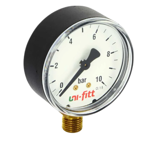 Манометр радиальный Uni-Fitt 6 бар, диаметр 50 мм, 1/4"Н