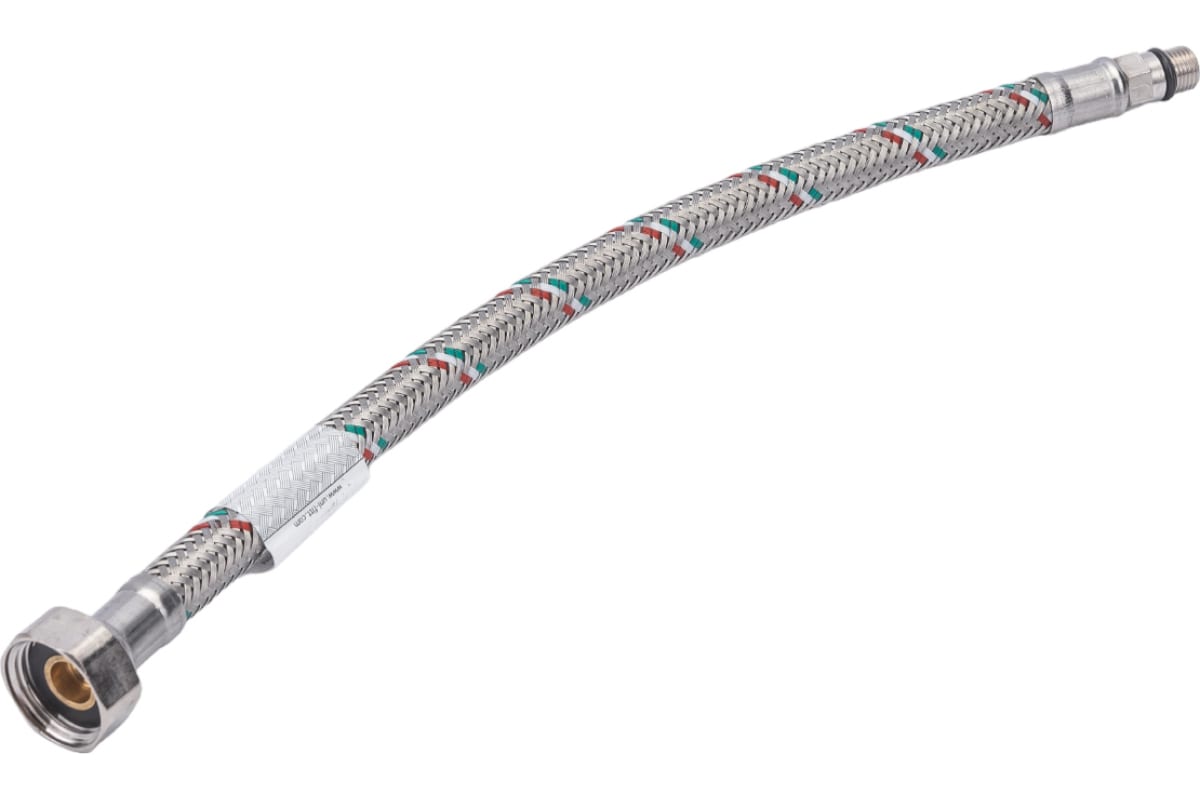 Гибкая подводка Uni-fitt для смесителя М10х1 - 1/2" 100 см DN 8 оплётка из нерж. стали