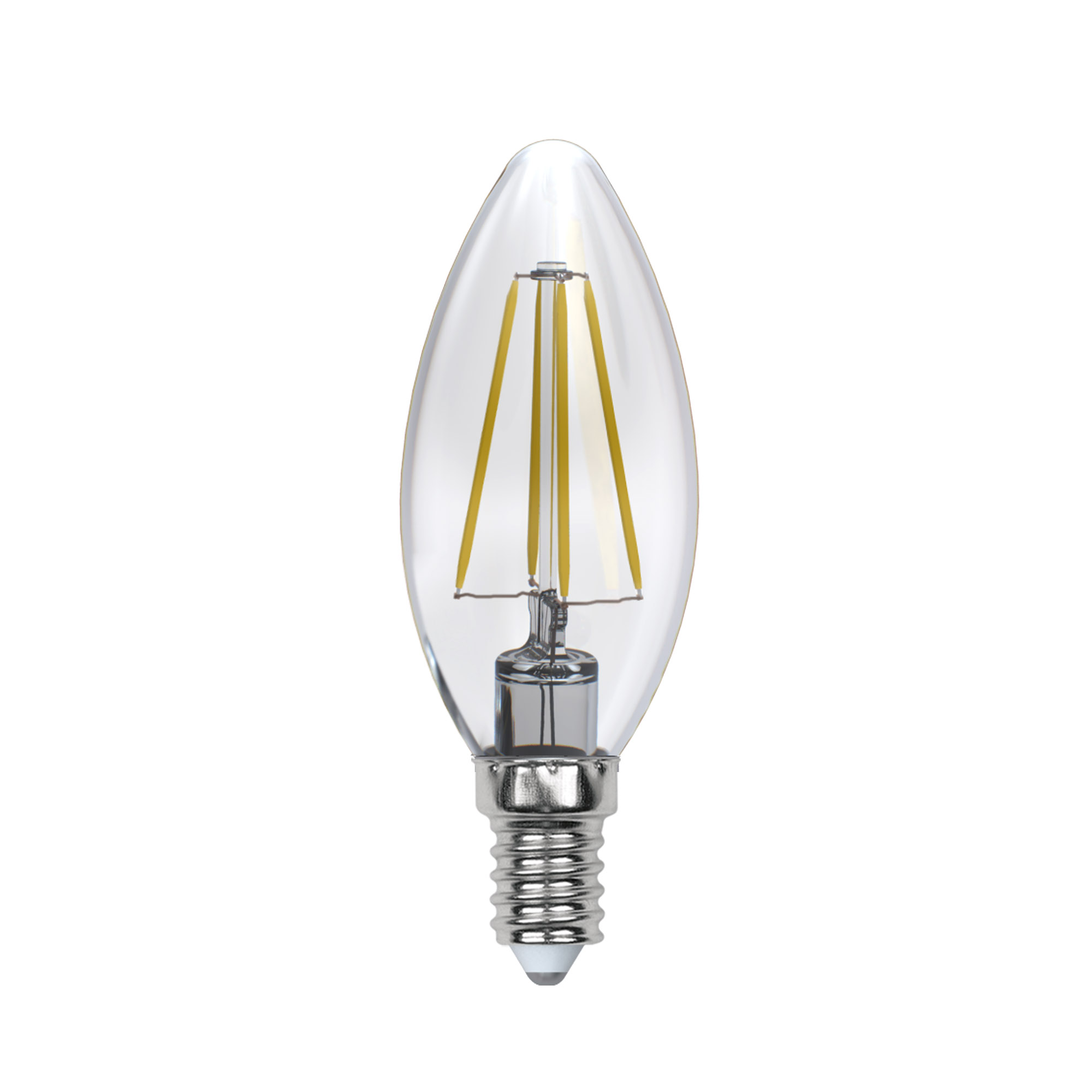Лампа светодиодная Uniel Air филаментная 4000K LED-C35-5W/NW/E14/CL/DIM GLA01TR