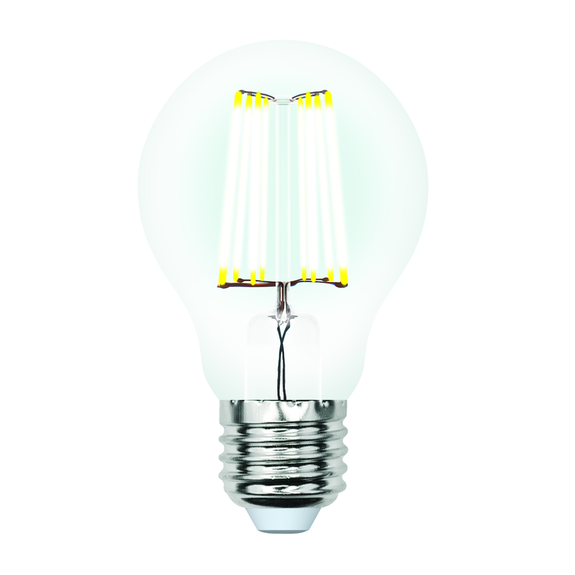 Лампа светодиодная Uniel Air филаментная 4000K LED-A60-7W/NW/E27/CL/DIM GLA01TR