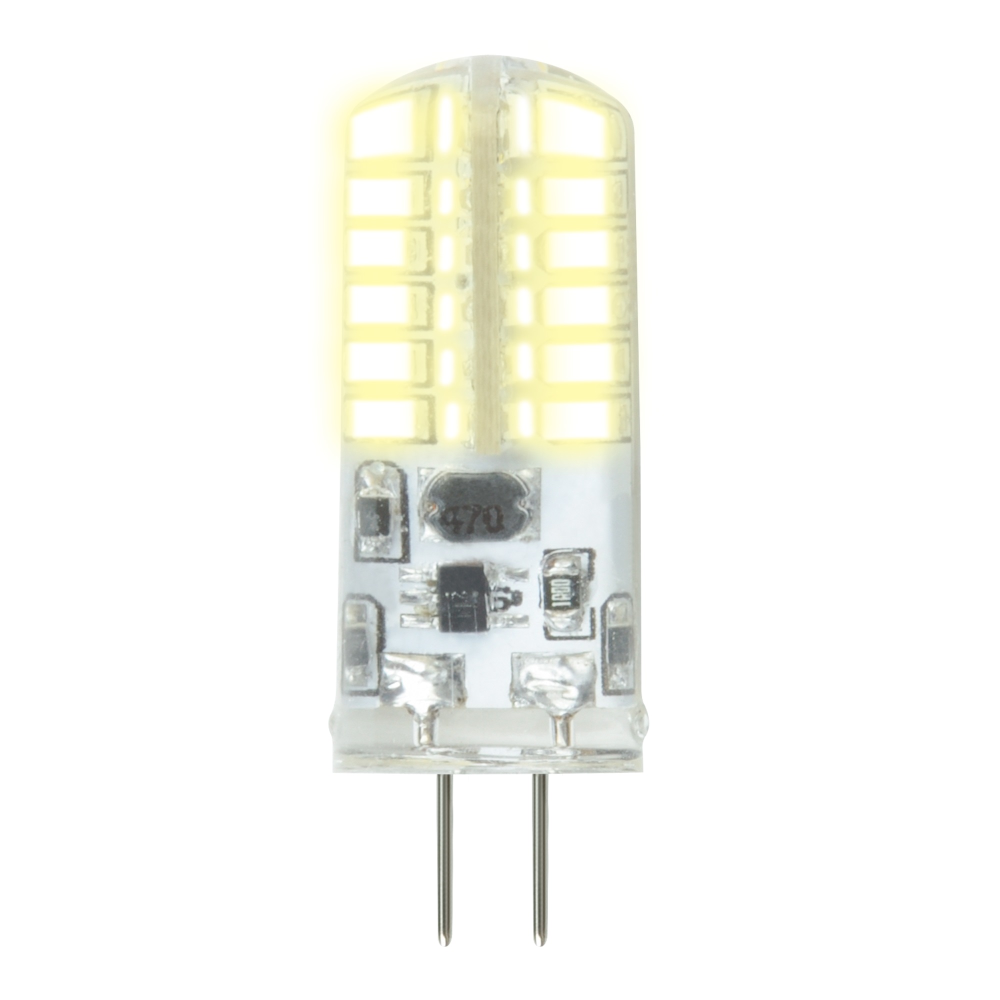 Лампа светодиодная Uniel G4 3W 3000K прозрачная LED-JC-12/3W/3000K/G4/CL SIZ05TR