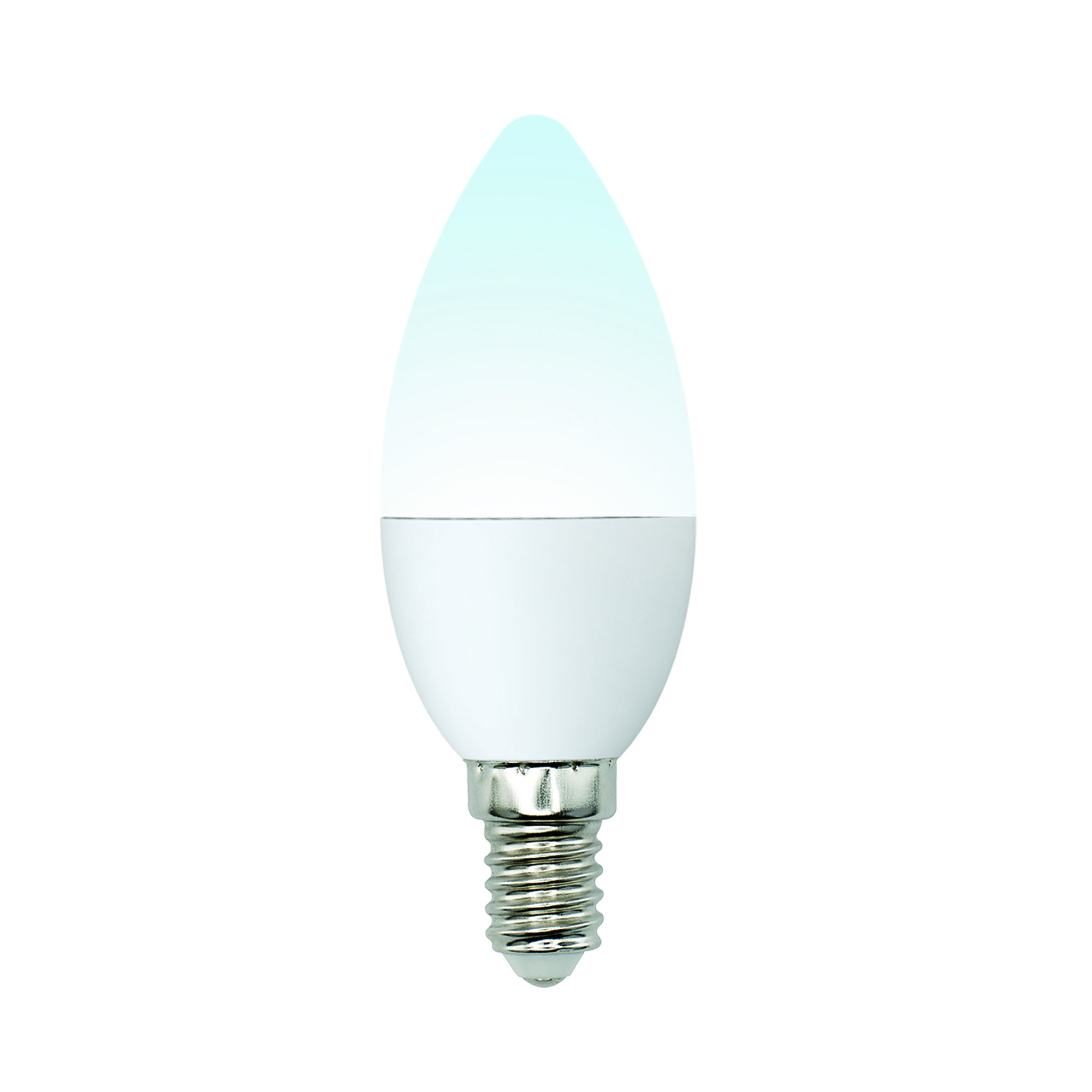 Лампа светодиодная Uniel Multibright 4000K матовая LED-C37-6W/NW/E14/FR/MB PLM11WH