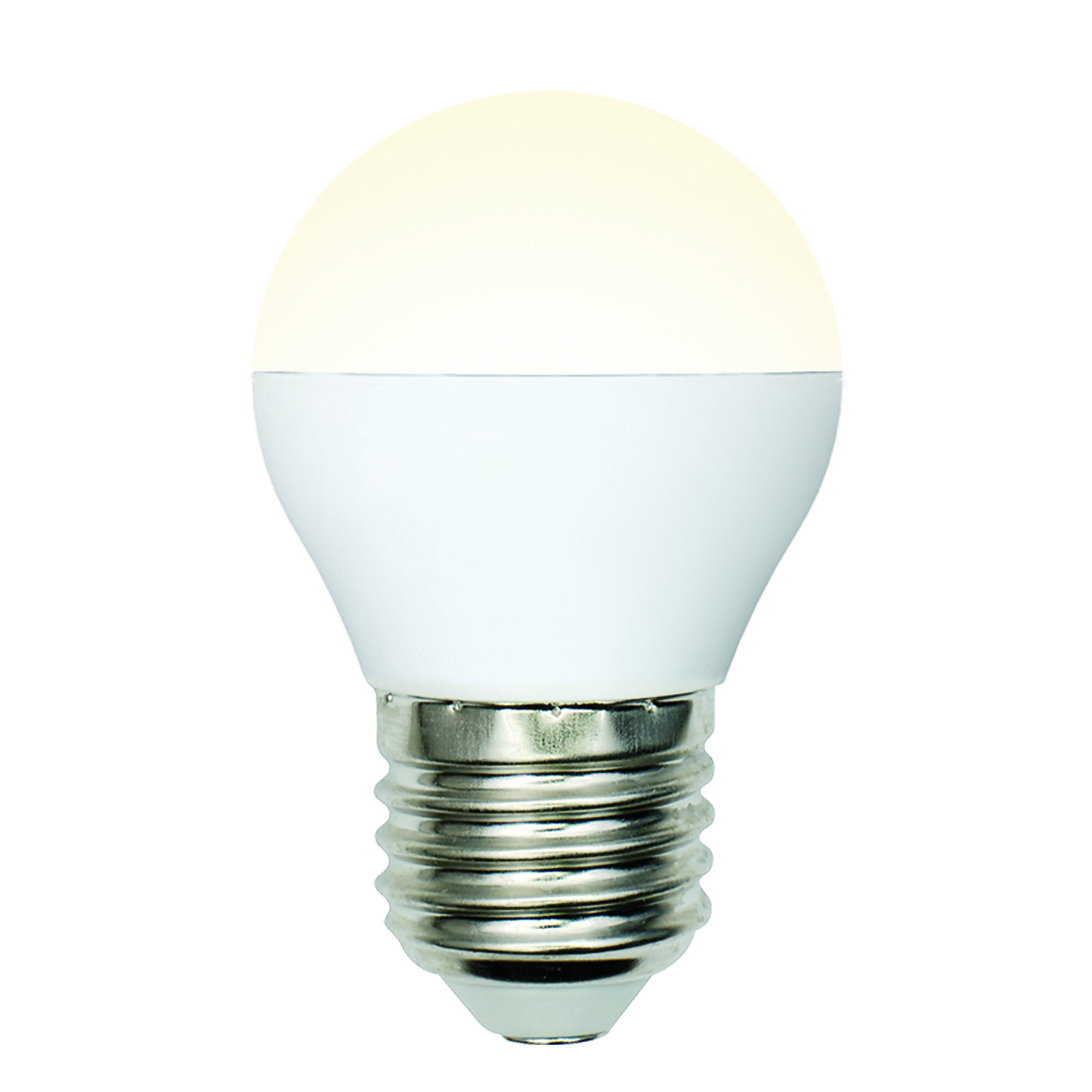 Лампа светодиодная Uniel Multibright 3000K матовая LED-G45-6W/WW/E27/FR/MB PLM11WH