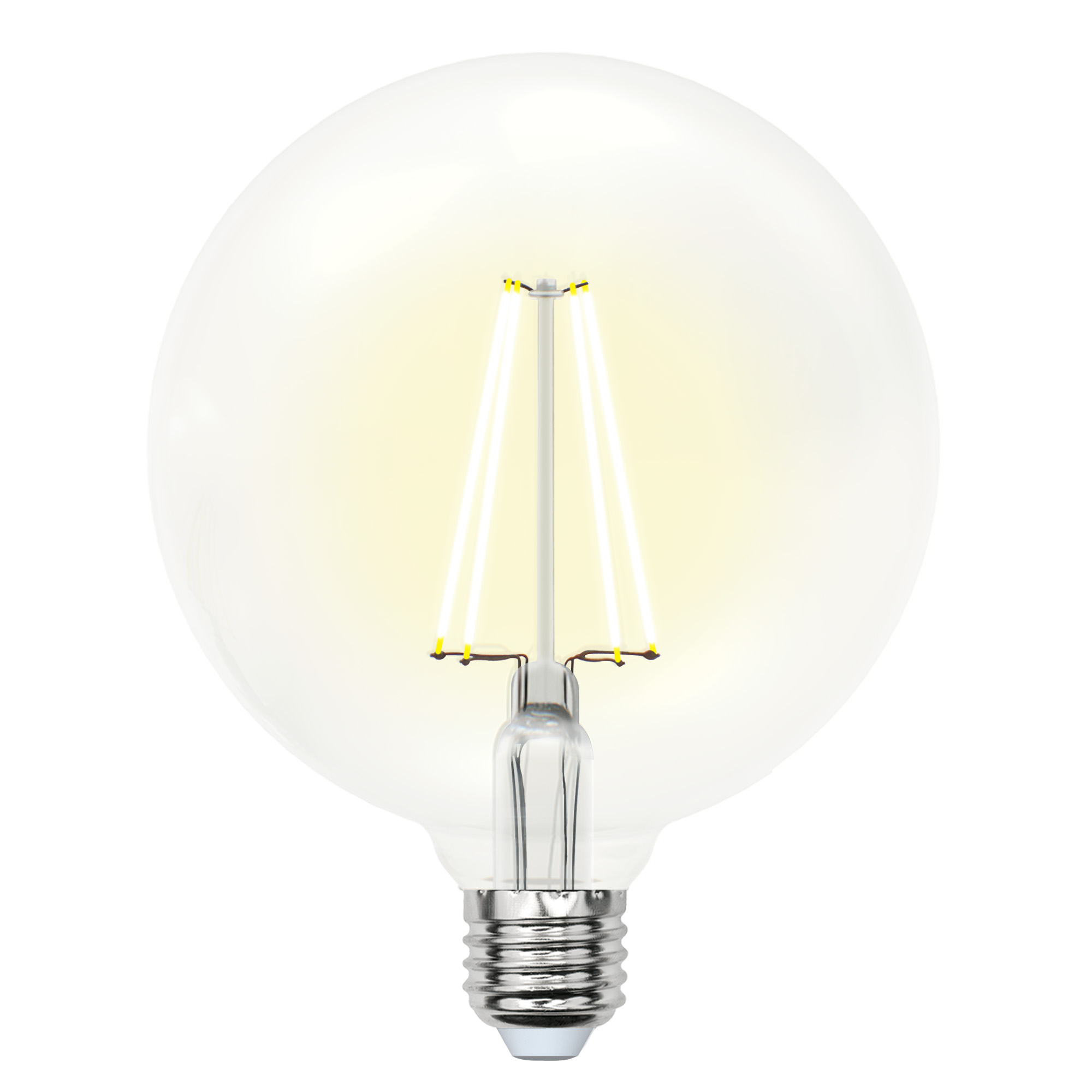 Лампа светодиодная Uniel Sky филаментная 4000K прозрачная LED-G125-10W/NW/E27/CL PLS02WH