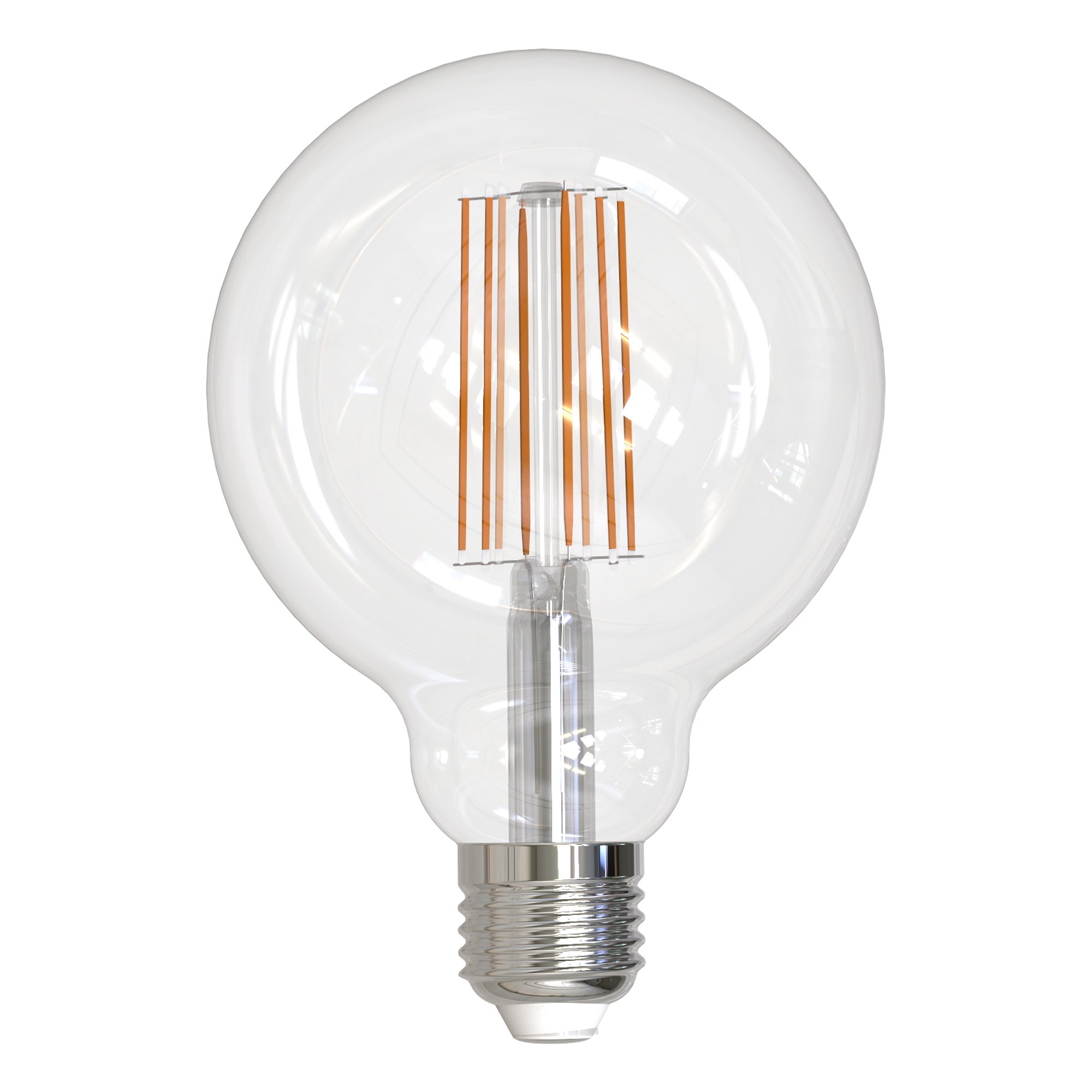 Лампа светодиодная Uniel Sky филаментная 3000K прозрачная LED-G95-15W/3000K/E27/CL PLS02WH