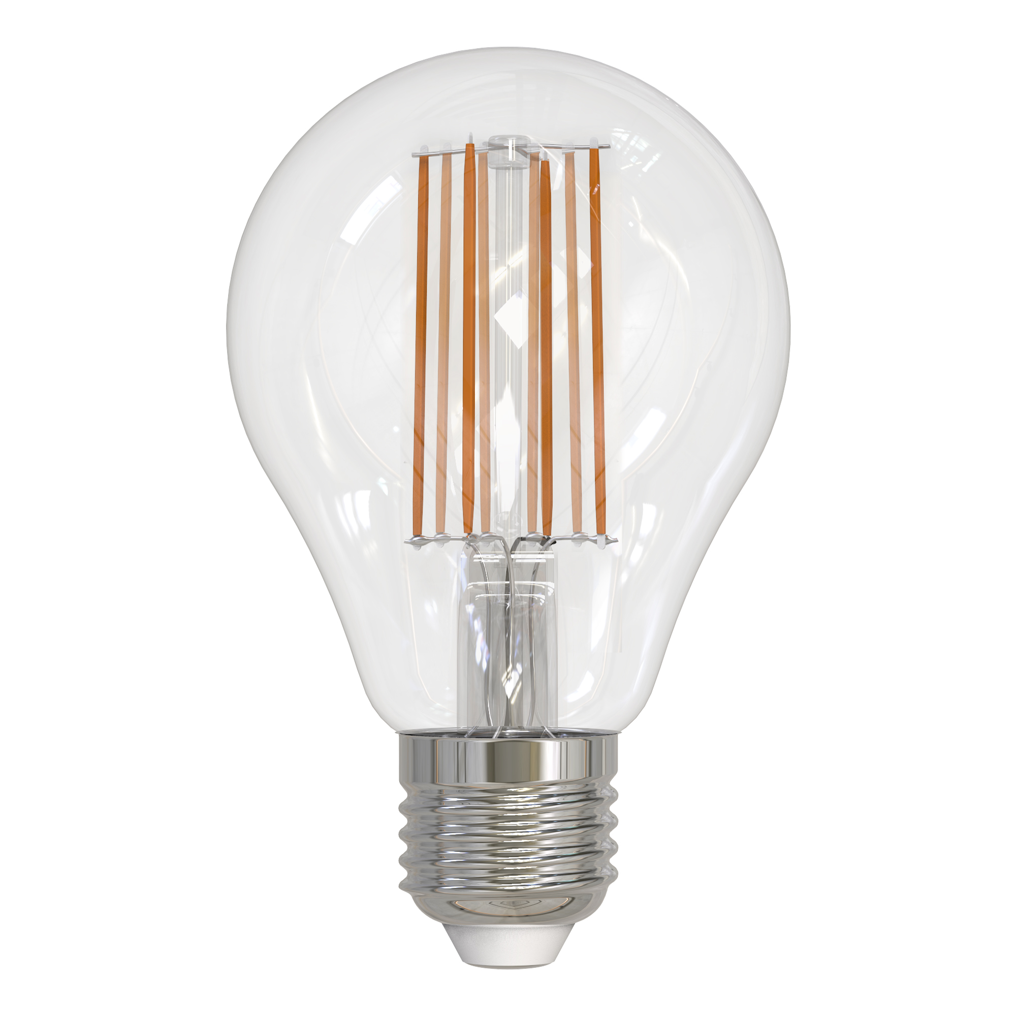 Лампа светодиодная Uniel Sky филаментная 3000K прозрачная LED-A70-17W/3000K/E27/CL PLS02WH