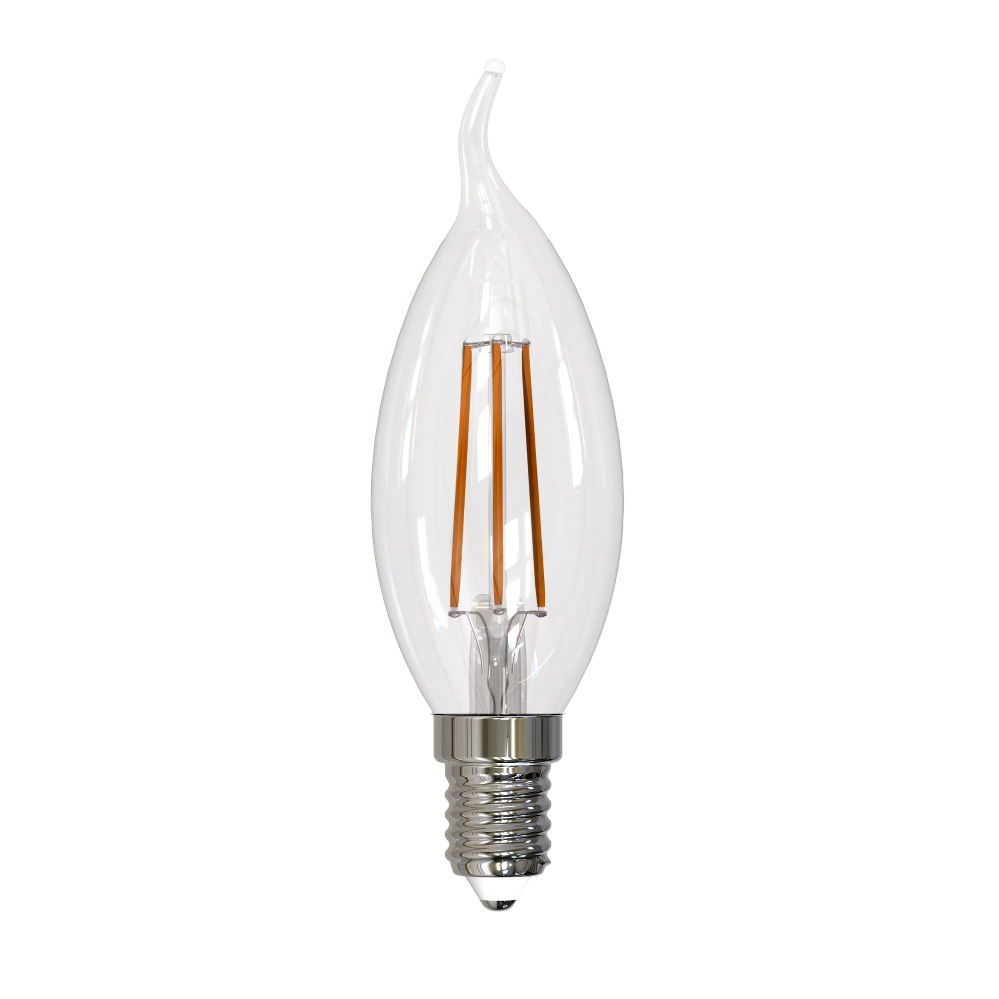 Лампа светодиодная Uniel Sky филаментная 3000K прозрачная LED-CW35-11W/3000K/E14/CL PLS02WH