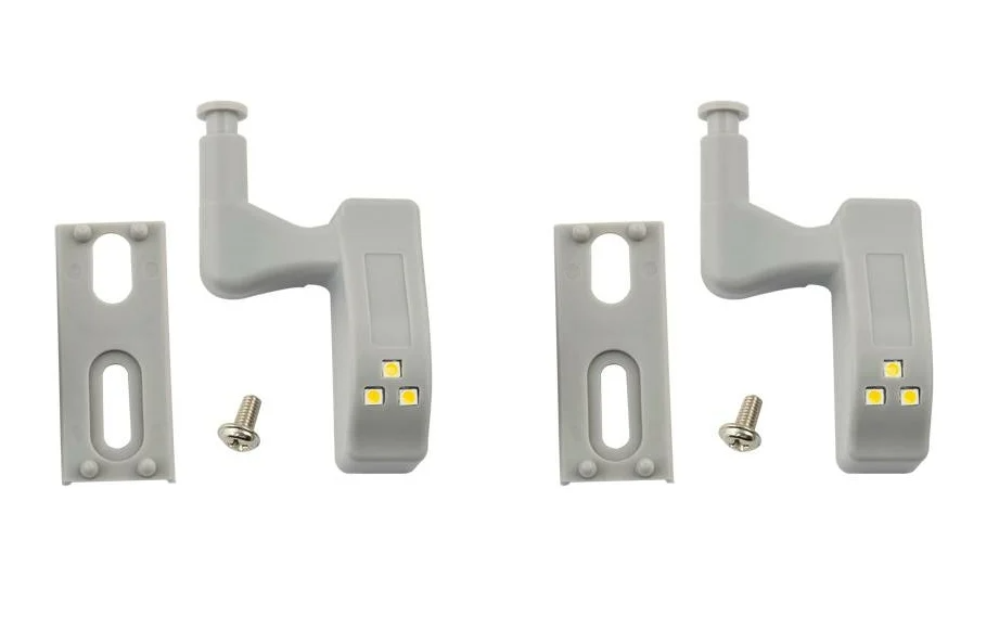 Светильник светодиодный пушлайт на петлю в кухонный шкаф Uniel ULK-C02 23A GREY SET2 23A купить с доставкой по РФ