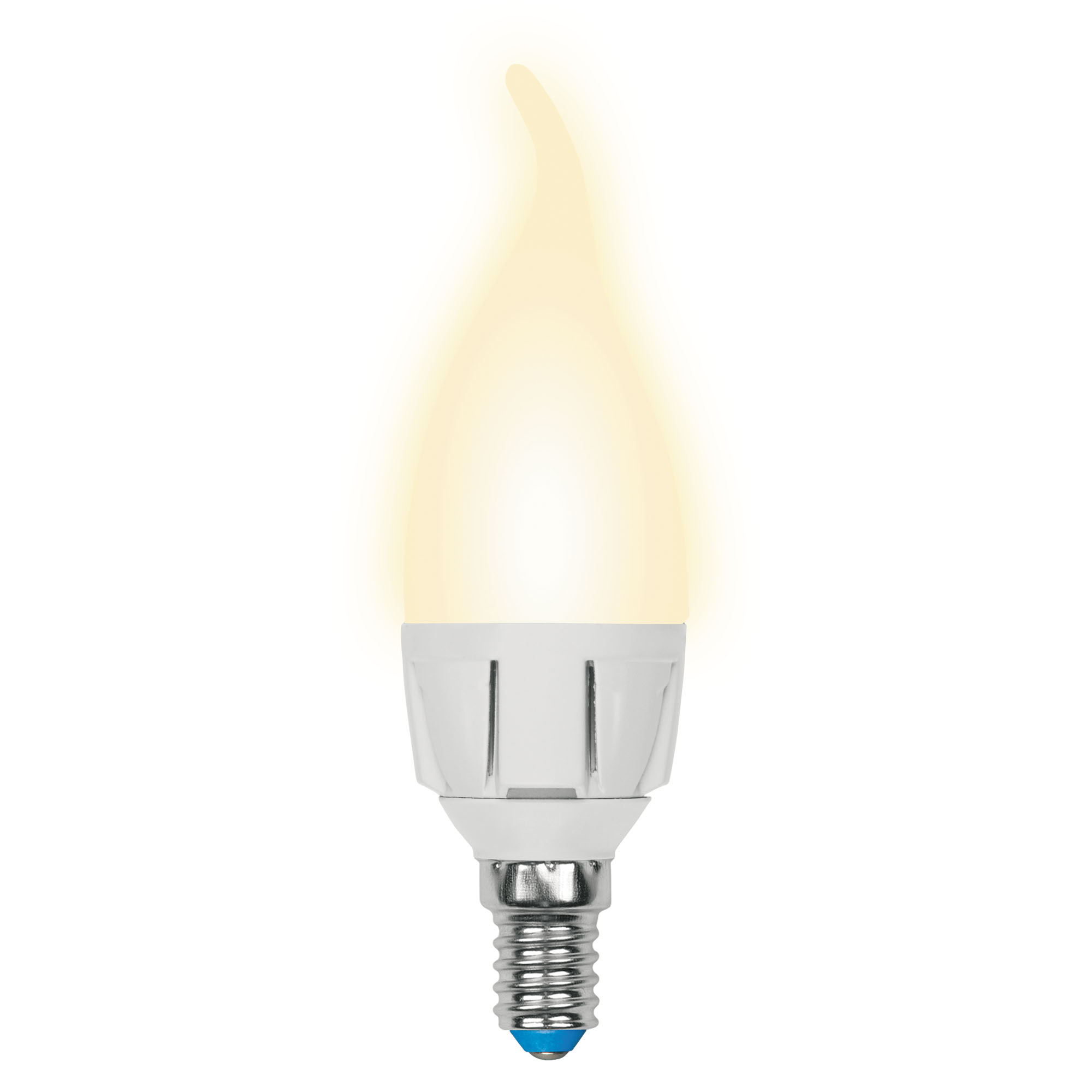 Лампа светодиодная Uniel Яркая 3000K матовая LED-CW37 7W/WW/E14/FR PLP01WH