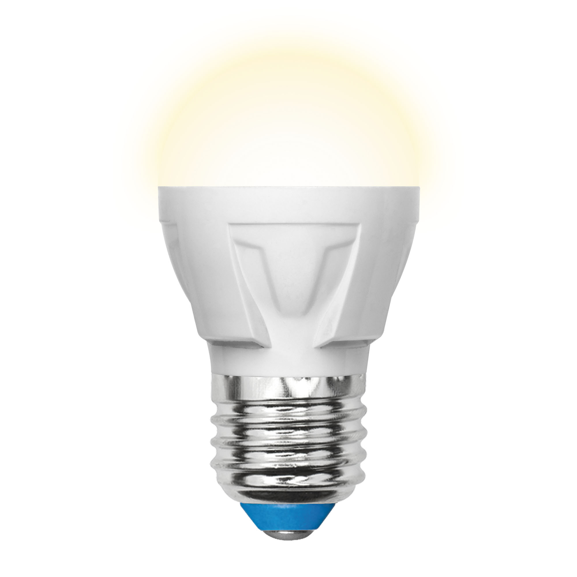 Лампа светодиодная Uniel Яркая 3000K матовая LED-G45 7W/WW/E27/FR PLP01WH