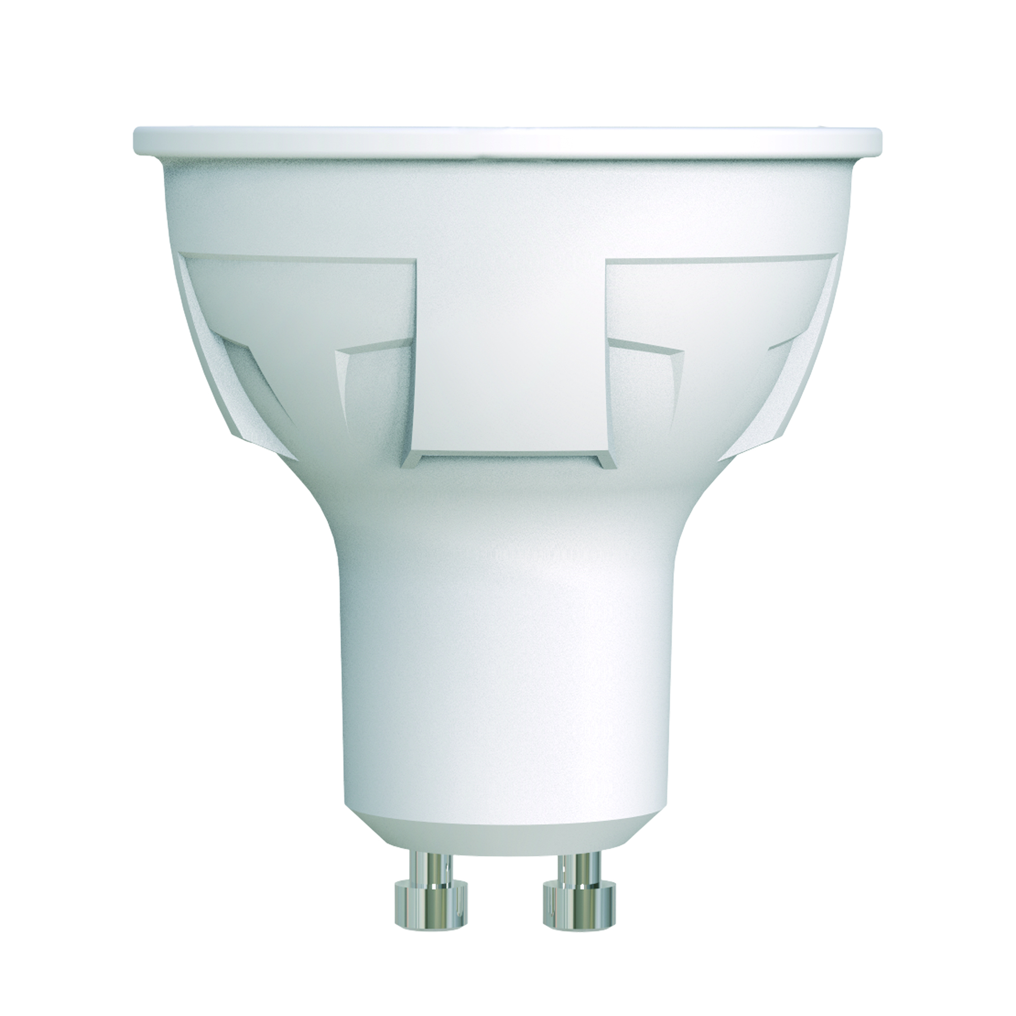 Лампа светодиодная Uniel Яркая диммируемая 3000K матовая LED-JCDR 6W/WW/GU10/FR/DIM PLP01WH