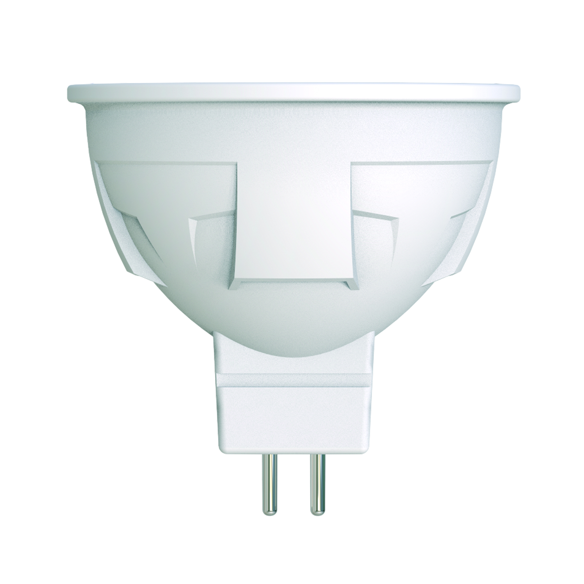 Лампа светодиодная Uniel Яркая диммируемая 3000K матовая LED-JCDR 6W/WW/GU5.3/FR/DIM PLP01WH