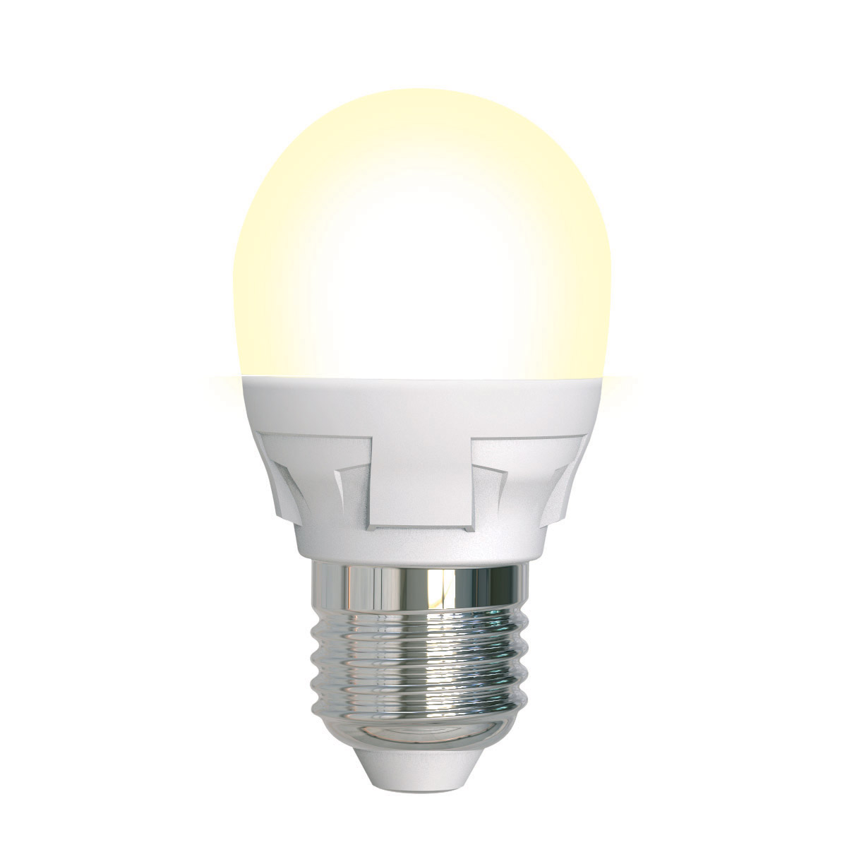Лампа светодиодная Uniel Яркая диммируемая 3000K матовая LED-G45 7W/3000K/E27/FR/DIM PLP01WH
